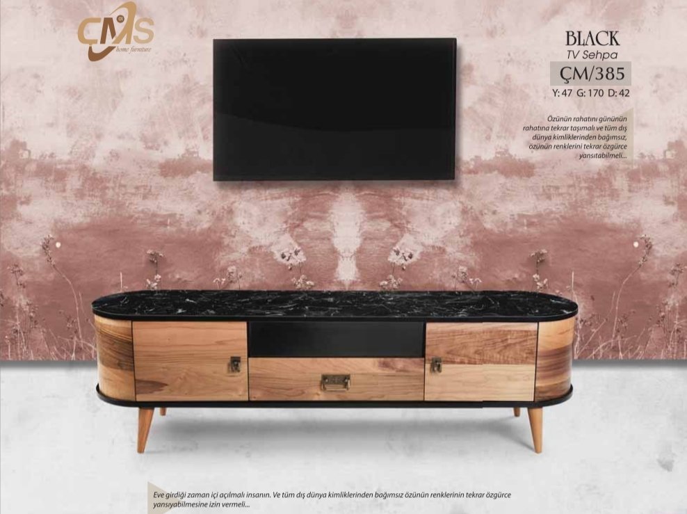 Black tv sehpası