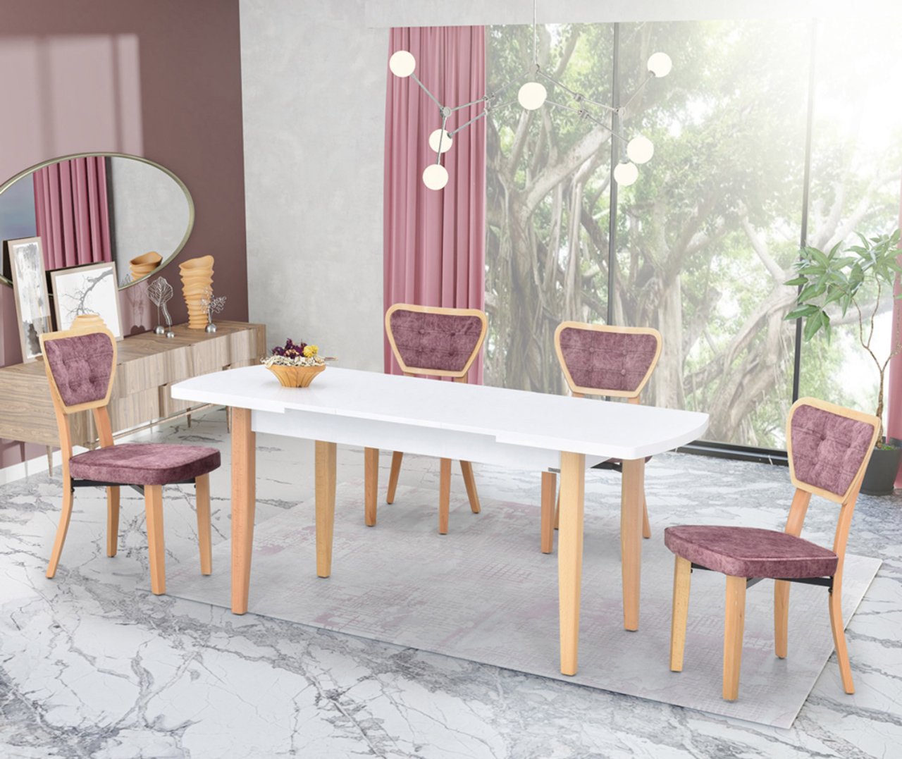Anka 81140 Masa Mir 03 07 03 Sandalye Takımı