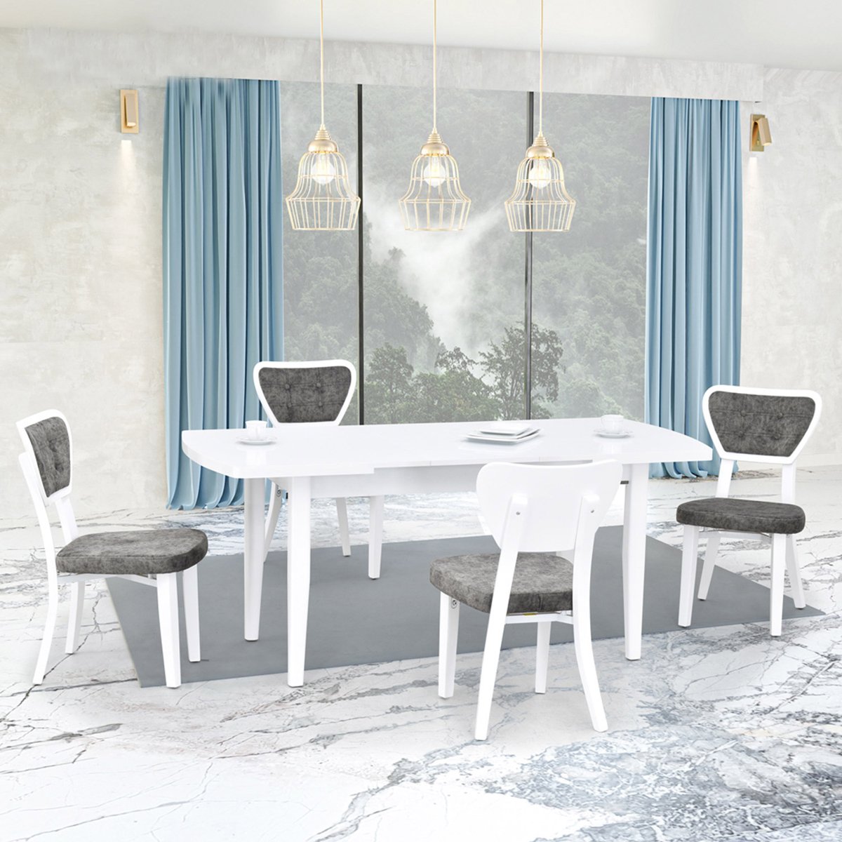 Anka 81140 Masa Mir 03 07 03 Sandalye Takımı