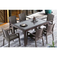 rattan masa tkm CT022-CT065 MASA +6 SANDALYE comfort