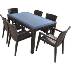 rattan masa tkm CT022-CT065 MASA +6 SANDALYE comfort